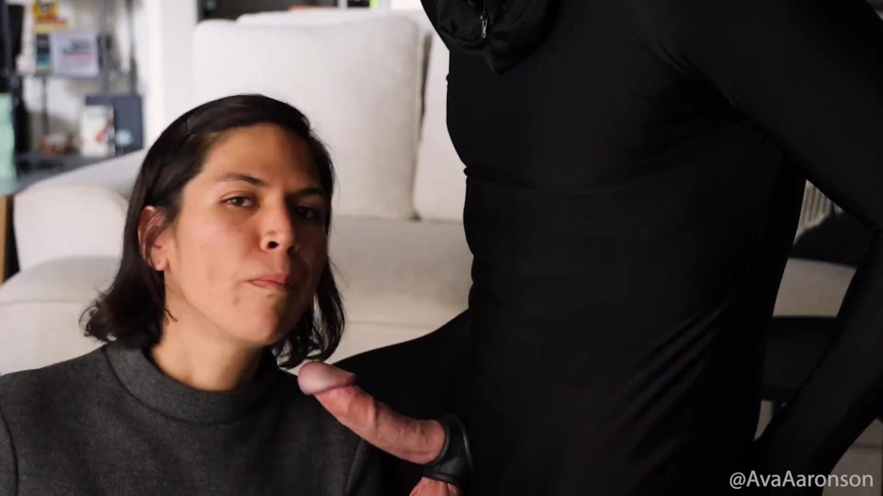 Sophisticated Beauty slurps cock with playful dominance until it releases it's sperm and ripe juice