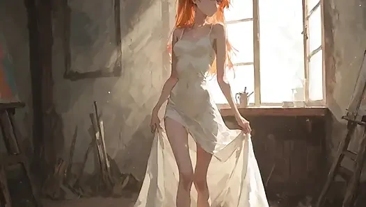 Studio Model and Artist - a Pose That Crosses the Line