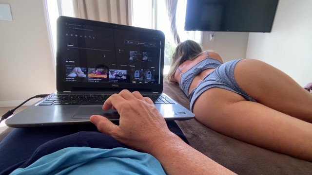 She loves help me when I watching porn
