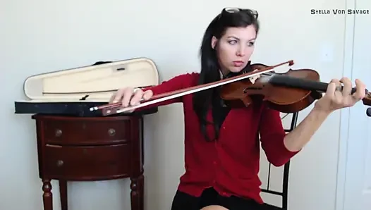 Violin Vixen Teacher JOI W/ Countdown
