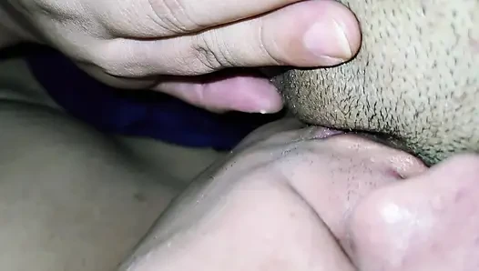 after fucking with a friend my cuckold clean up my pussy with his tongue and fucks me too