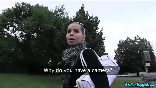 Public Agent - Horny Ferrara Gomez Tries to Steal Cash but Takes a Hot Blowjob POV Choice in a Car