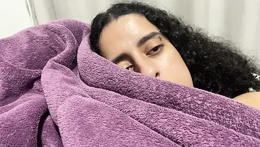 Hairy pussy Under blankets