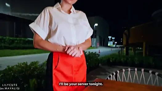 Waitress Fucked up My Order so She Let Me Fuck Her as Payment
