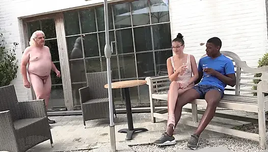 Denise Star getting some BBC in open air