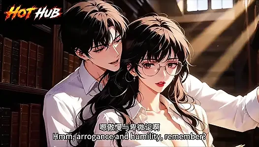 Sexy couple fucking in the library Student Fuck the teacher inside the library