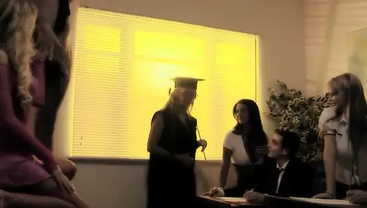 University on Fire Scene-2_college Orgy with Big Tits and Big Butts in Class