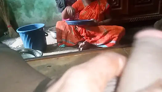my hasband cock handjob with home