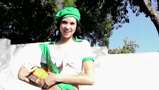 Sexy Brunette Cadey Mercury Gets Her Tight Pussy Stretched