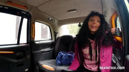 Sexy student pays for the taxi ride with a hot cock ride ft. Steve Q & Mini Mitzi X