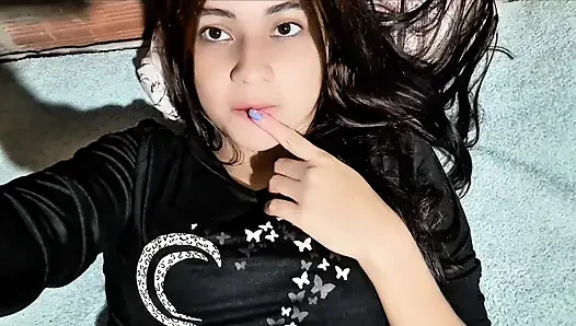 College girl masturbating with a follower