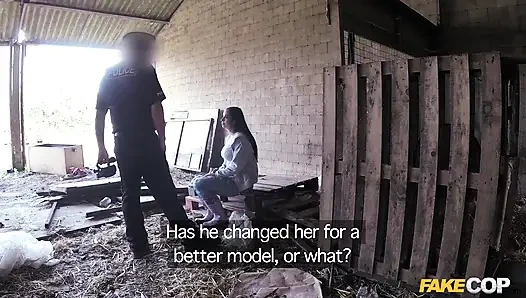 Fake Cop - Inked Farmgirl Needs Some Big Dick