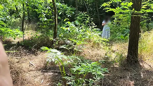 HANDJOB in PUBLIC - Stranger Woman Caught me Masturbating and Makes Me Cum!
