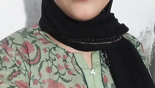 Beautiful hijabi girl showing hot big boobs