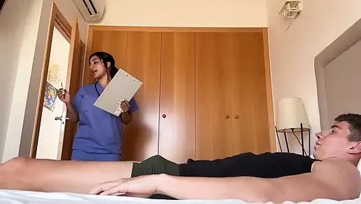 Asian Nurse Fucks Her Patient and Films It - Yasmina Khan Brady Bud