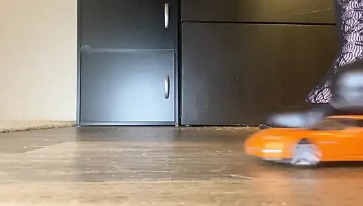 Crushed Dreams: Giantess Bootyful Bella Blast Vs the Orange Sports Car