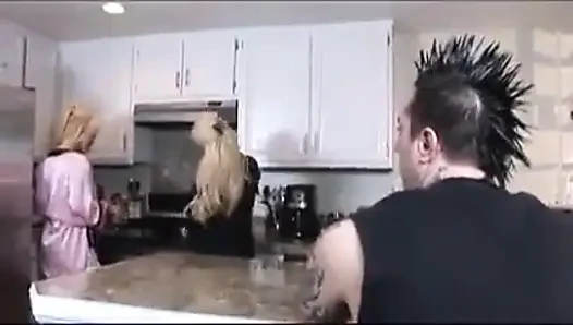 Stud fucks blonde teen hard while her best friend watches and masturbates