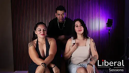 TWO HOT HOTWIVES AND SLUTS IN AN ORGY