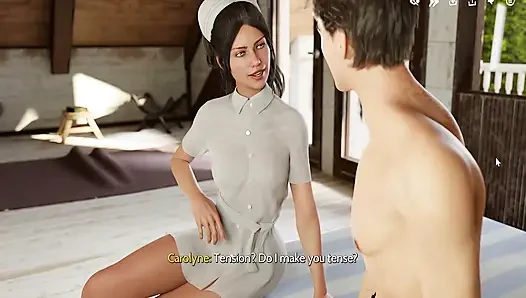 Hentai Game: Hardcore Bed Sex With My Nurse - Cum On Her Huge Boobs