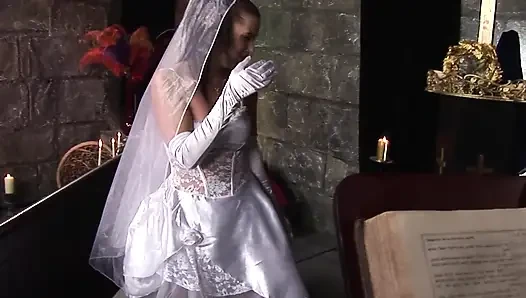 Horny Brides Scene-2_busty Brunette in a Wedding Dress Having Hard Sex Before the Ceremony