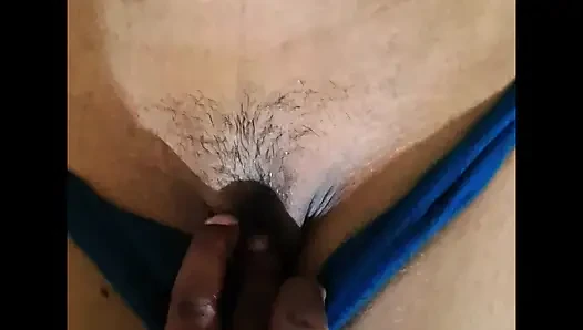 My boyfriend massaged my pussy and then fucked me.
