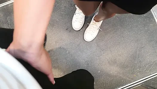 She couldn't wait until we got to the apartment to fill her pussy with sperm