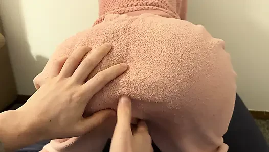Camera deep inside Mia's teen creamy pussy