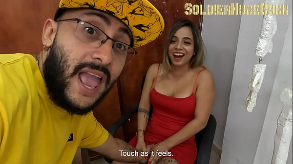 She hadn't come to record with us for a long time and she's a little nervous so she decides to calm her nerves by sucking my dick