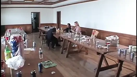 Super legged coed party fucking with best friends on the table