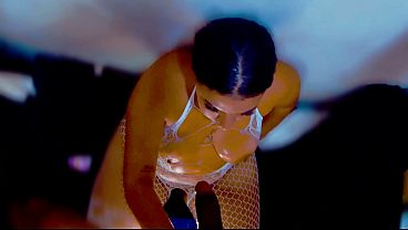 CUMMY BEAR FULL BLOWN FISHNET 4K LEASHED