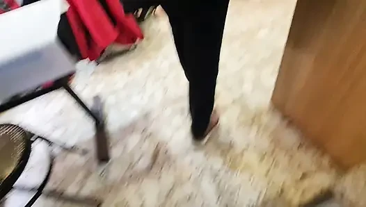 He Fucks the Waitress in the Bathroom She's 18