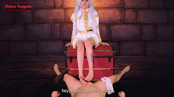 Cosplay Frieren - Elf in search of spells, recruits warrior for her of SEX - trailer