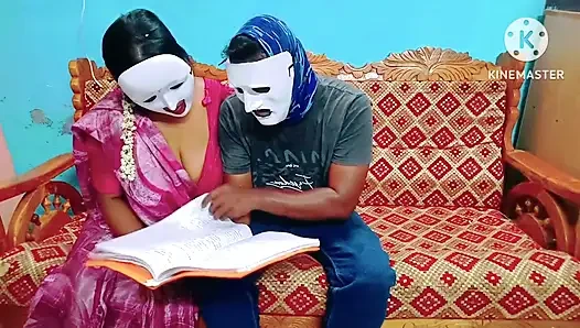 Student Seduced and Takes Everything From His Hot Teacher - Tamil Erotic Video with Loud Moaning