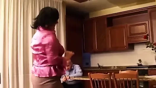 Horny MILF Gets Fingered and Fucked in Kitchen Romp