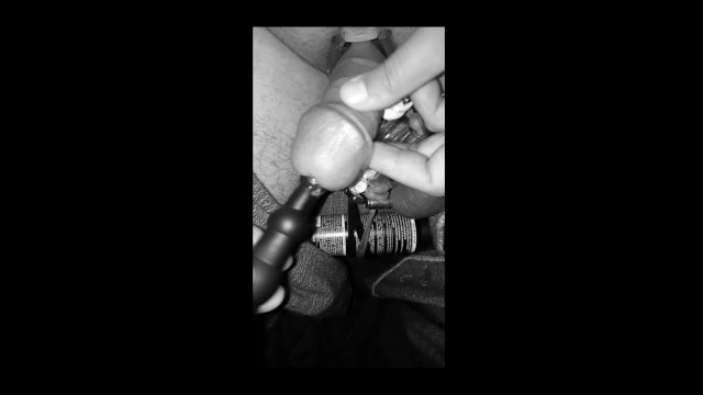 urethral insertion with a dildo