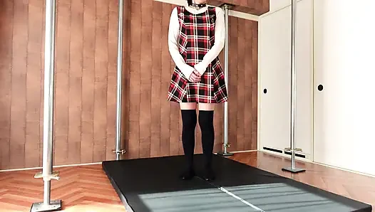 Private Video Shoot. a Dominant-submissive Girl Is Tied up