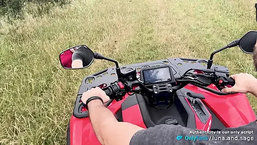 We went on an Off-Road ride that turned into Spontaneous Outdoor Sex (POV) - Real Amateur Couple