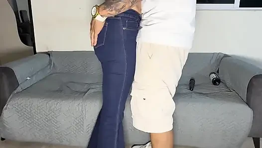 I invite my neighbor to bust my ass