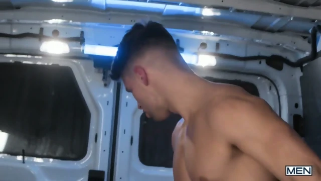Undercover Cop Gets Busted Open By Enforcer In Police Van