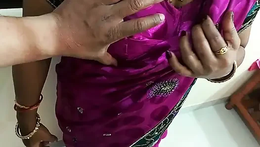 Cute Newlywed Horny Bhabhi Deep Throat Blowjob Fucking Hard and Nude Sex in Saree