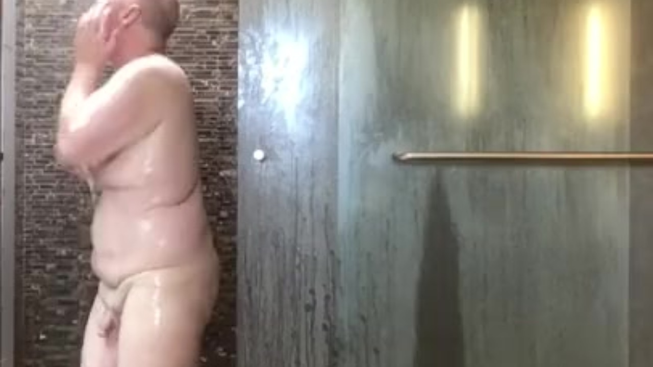 Taking shower and fingering my hole