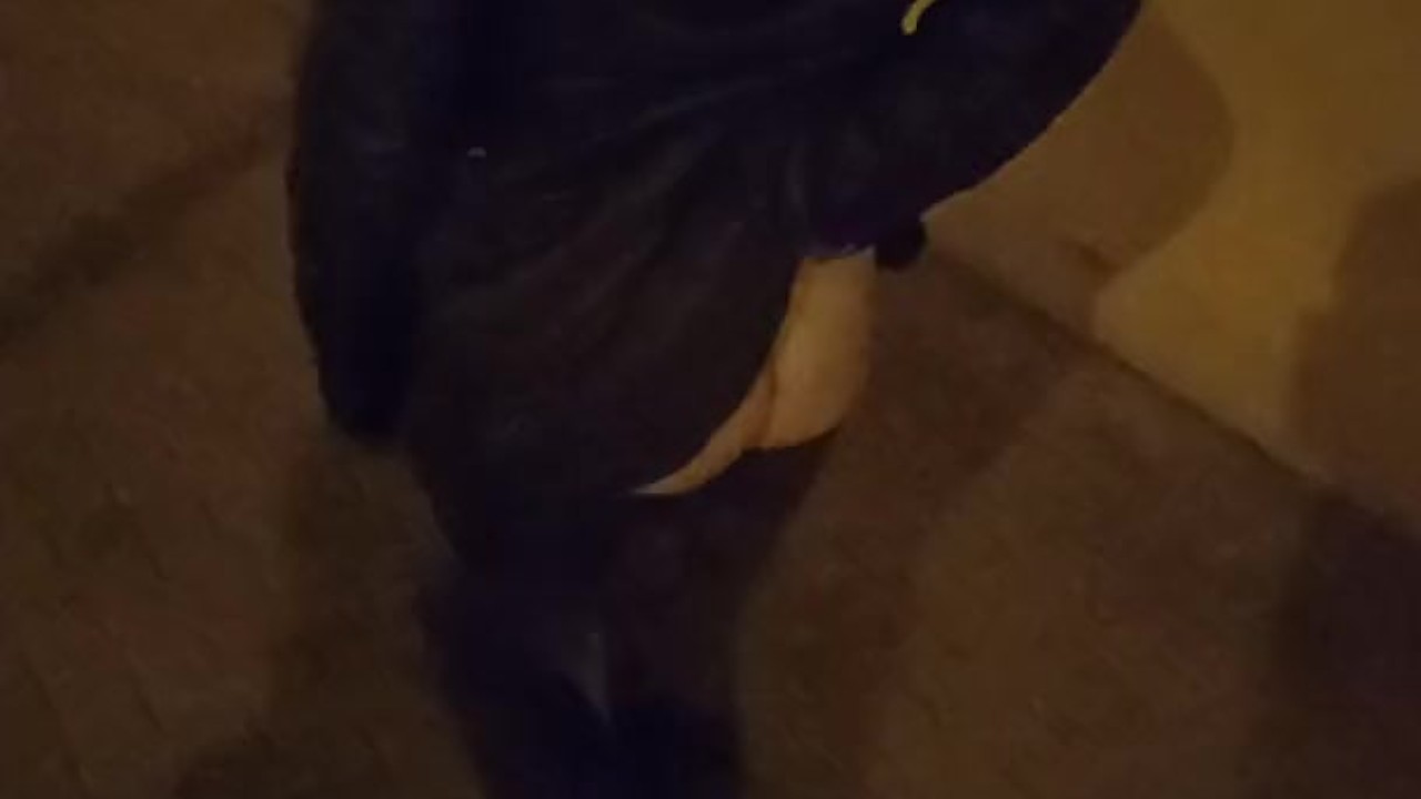 Walking nude in my hometown streets afraid to be discovered