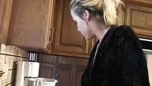 Blonde Babe Gets Fisted and Fucked Hard in the Kitchen