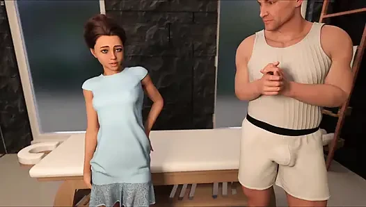 Wife Having Fun With Massage Guy Infront Of Cuckold Husband