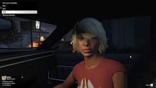 Sexy with whore at night