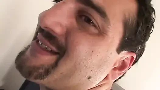 Horny stud gets his ass covered in peanut while getting ass licked and a BJ