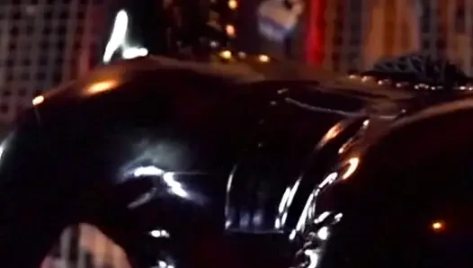 Mature Domme Drenching Slave in Hot Golden Shower