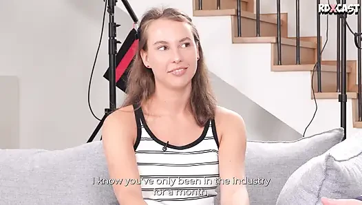 Teen Liv Lauren Talks About Wanting to Get Fucked in Both Holes and Gets Surprised with Hard DP!