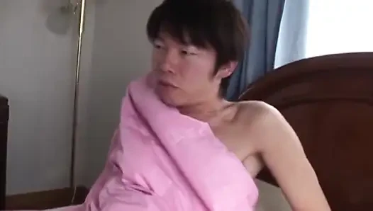 Mature Brunette in Pink Costume Takes Massive Facial