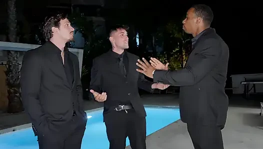 Pool Party Turns Wild - Three Guys, One Girl, One Unforgettable Foursome